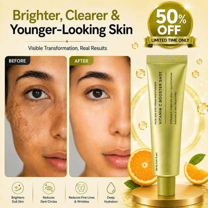 Vitamin C Booster Shot, Pure Vitamin C + Glutathione for Brigh