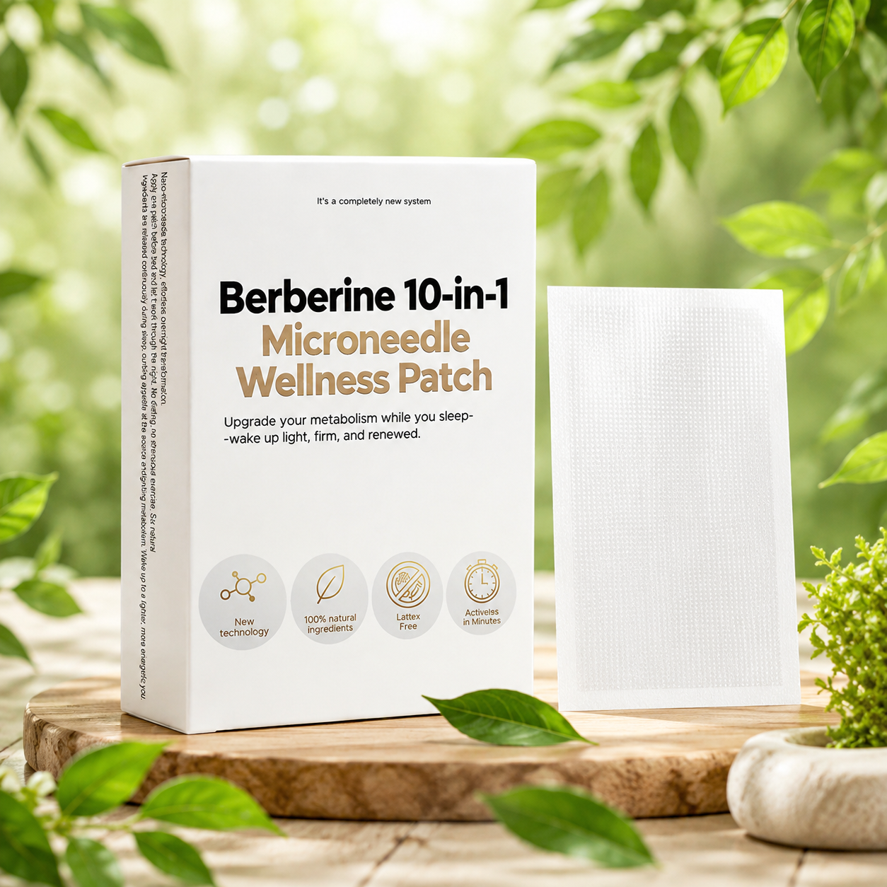 Berberine 10-in-1 NanoMicroneedle Patch