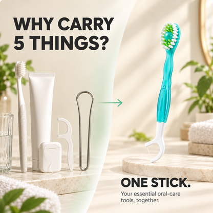 5-in-l Freshness Stick FRESH BREATH, CLEAN TEETH,ANYWHERE, ANYTIME