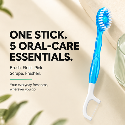 5-in-l Freshness Stick FRESH BREATH, CLEAN TEETH,ANYWHERE, ANYTIME