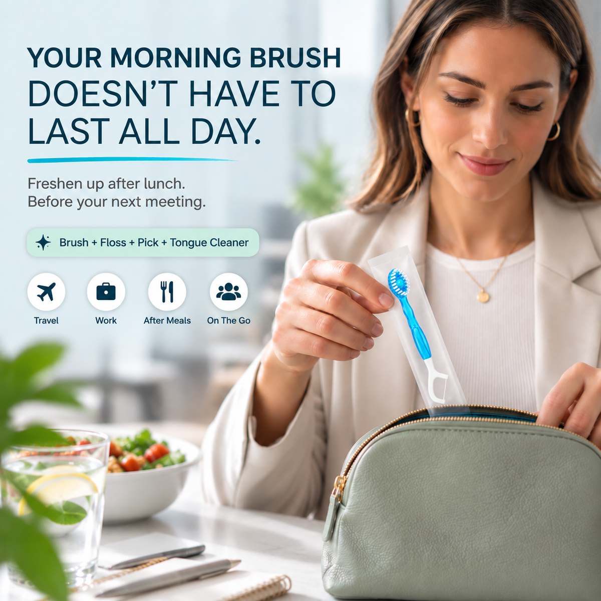 5-in-l Freshness Stick FRESH BREATH, CLEAN TEETH,ANYWHERE, ANYTIME