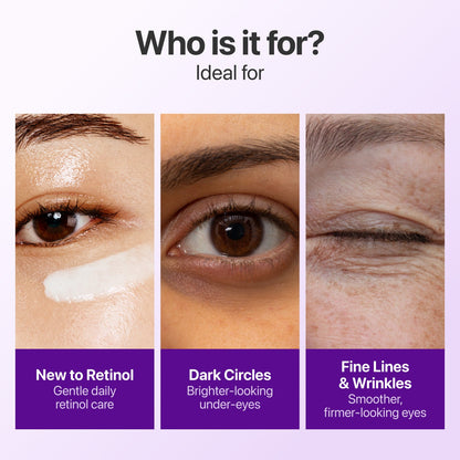 No.9 NAD+ Retinol Volumizing Eye Cream – Targets Dark Circles, Puffiness, Crow’s Feet & Fine Lines with 50 Peptides, 4% Niacinamide and Ceramide, 0.33 fl oz