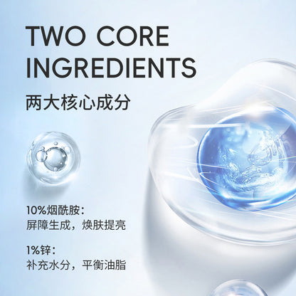 Face Serum Niacinamide 10% + Zinc 1%, Smoothing Serum for Blemish-Prone Skin